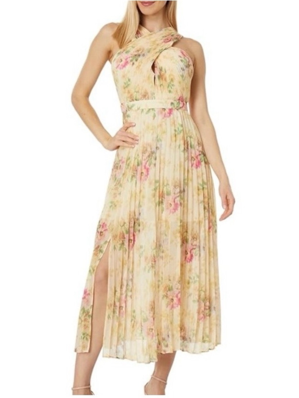 TED BAKER Floral Pleated Max Dress 2